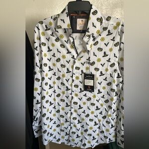 Tom Blaine Men's Halloween Casual Button Down Shirt